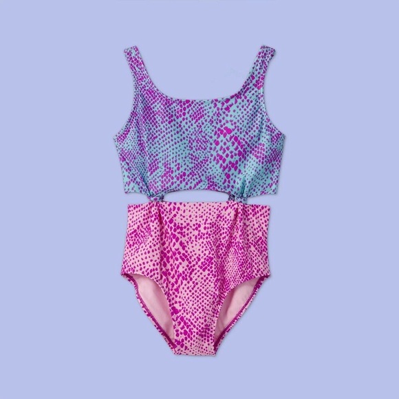 Iconic swim Purple snake one piece main image 0